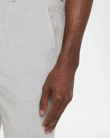 Bugatchi Men's Sharkskin Cotton Slim Flat-Front Chino Pants | Thumbnail 5 Bugatchi Men's Sharkskin Cotton Slim Flat-Front Chino Pants | Thumbnail 5