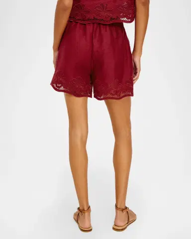 Rails Jenner Embroidered Linen Shorts | Thumbnail 3 Rails Jenner Embroidered Linen Shorts | Thumbnail 3