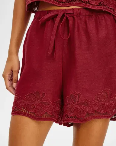 Rails Jenner Embroidered Linen Shorts | Thumbnail 5 Rails Jenner Embroidered Linen Shorts | Thumbnail 5