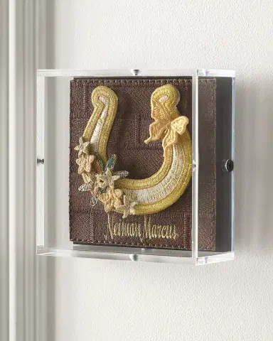 Stephen Wilson Studio "Horseshoe Luck" Petite Embroidered Art | Thumbnail 4 Stephen Wilson Studio "Horseshoe Luck" Petite Embroidered Art | Thumbnail 4
