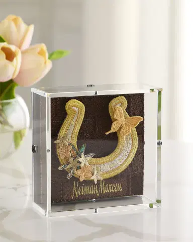 Stephen Wilson Studio "Horseshoe Luck" Petite Embroidered Art | Thumbnail 1 Stephen Wilson Studio "Horseshoe Luck" Petite Embroidered Art | Thumbnail 1