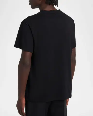 McQueen Men 's Floral-Embroidered Logo T-Shirt | Thumbnail 2 McQueen Men 's Floral-Embroidered Logo T-Shirt | Thumbnail 2
