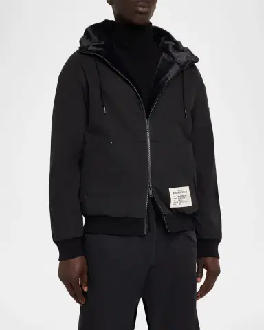 Moose Knuckles Men's Roland Reversible Bunny Full-Zip Hoodie | Thumbnail 4 Moose Knuckles Men's Roland Reversible Bunny Full-Zip Hoodie | Thumbnail 4