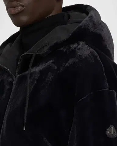 Moose Knuckles Men's Roland Reversible Bunny Full-Zip Hoodie | Thumbnail 5 Moose Knuckles Men's Roland Reversible Bunny Full-Zip Hoodie | Thumbnail 5