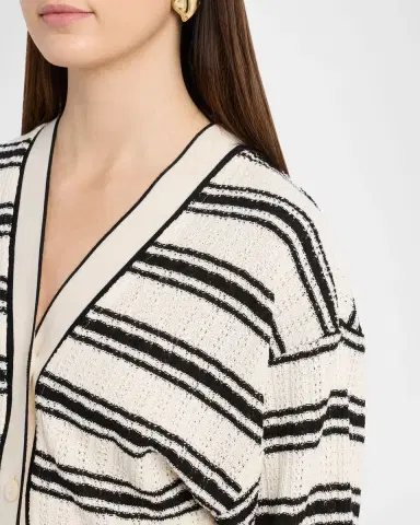 Ramy Brook Romy Striped Crochet Cardigan | Thumbnail 5 Ramy Brook Romy Striped Crochet Cardigan | Thumbnail 5