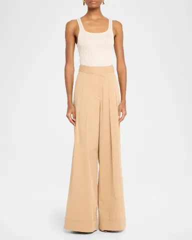 Veronica Beard Sandra Knit Square-Neck Tank Top | Thumbnail 2 Veronica Beard Sandra Knit Square-Neck Tank Top | Thumbnail 2
