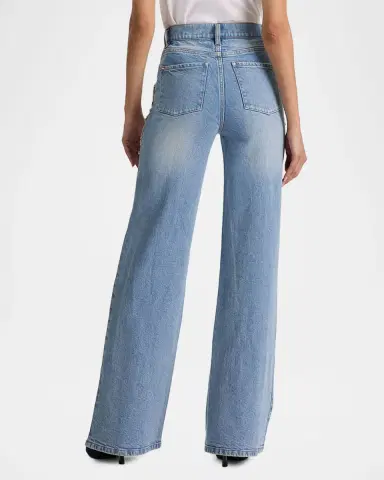 Alice + Olivia Chic Embellished Wide-Leg Jeans | Thumbnail 3 Alice + Olivia Chic Embellished Wide-Leg Jeans | Thumbnail 3