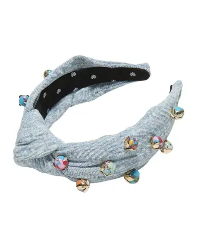 Lele Sadoughi Knotted Denim Terrazzo Headband | Thumbnail 1 Lele Sadoughi Knotted Denim Terrazzo Headband | Thumbnail 1