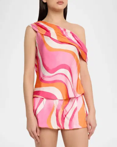 Ramy Brook Sol One-Shoulder Top | Thumbnail 4 Ramy Brook Sol One-Shoulder Top | Thumbnail 4