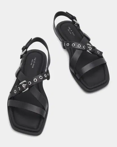 Rag & Bone Harlow Leather Strappy Flat Sandals | Thumbnail 4 Rag & Bone Harlow Leather Strappy Flat Sandals | Thumbnail 4