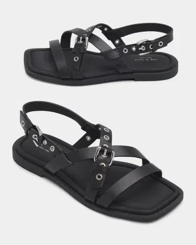 Rag & Bone Harlow Leather Strappy Flat Sandals | Thumbnail 6 Rag & Bone Harlow Leather Strappy Flat Sandals | Thumbnail 6