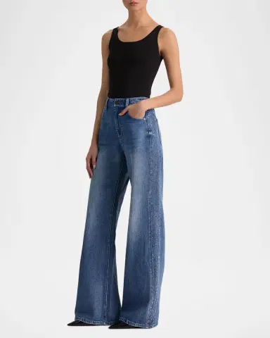 Alice + Olivia Chic Embellished Wide-Leg Jeans | Thumbnail 6 Alice + Olivia Chic Embellished Wide-Leg Jeans | Thumbnail 6