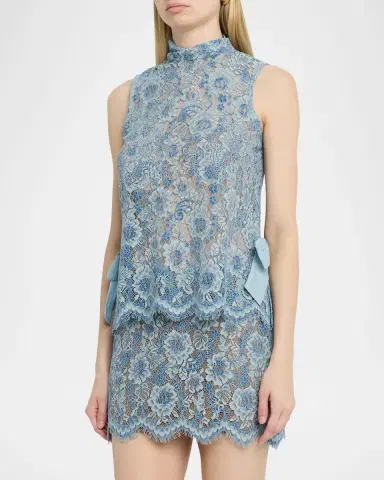 JBQ Sylvee Floral Lace Mock-Neck Top | Thumbnail 4 JBQ Sylvee Floral Lace Mock-Neck Top | Thumbnail 4
