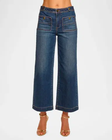 Ramy Brook Gemma Mid-Rise Cropped Jeans | Thumbnail 4 Ramy Brook Gemma Mid-Rise Cropped Jeans | Thumbnail 4
