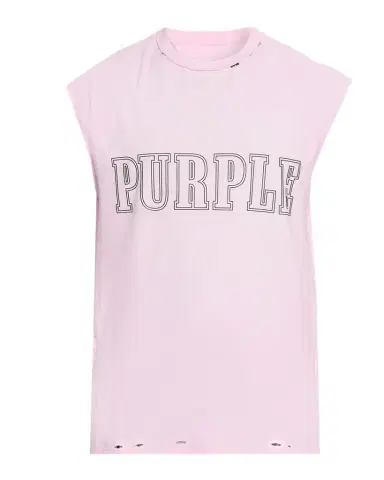 PURPLE Men's Slab Wordmark Distressed Tank Top | Thumbnail 1 PURPLE Men's Slab Wordmark Distressed Tank Top | Thumbnail 1