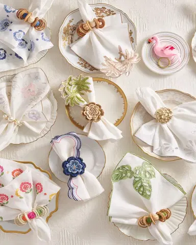 Kim Seybert Printemps Embroidered Napkin | Thumbnail 3 Kim Seybert Printemps Embroidered Napkin | Thumbnail 3