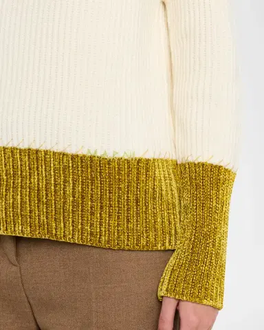Marni Colorblock Fisherman Rib Crewneck Sweater | Thumbnail 5 Marni Colorblock Fisherman Rib Crewneck Sweater | Thumbnail 5