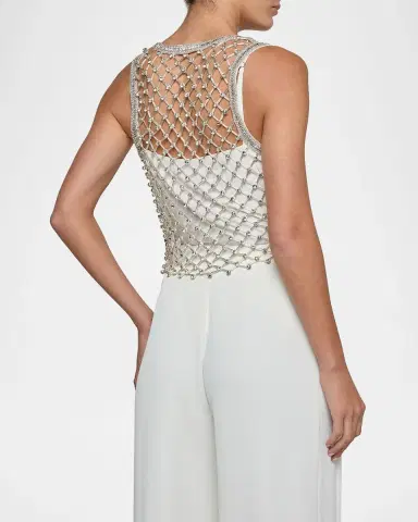 L'Agence Freia Crystal Tank Top | Thumbnail 3 L'Agence Freia Crystal Tank Top | Thumbnail 3