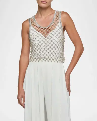 L'Agence Freia Crystal Tank Top | Thumbnail 4 L'Agence Freia Crystal Tank Top | Thumbnail 4