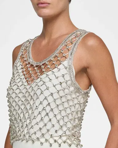 L'Agence Freia Crystal Tank Top | Thumbnail 5 L'Agence Freia Crystal Tank Top | Thumbnail 5