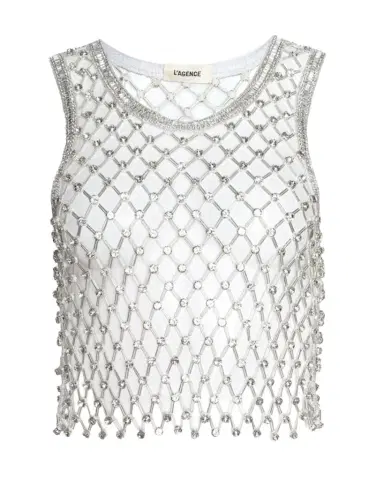 L'Agence Freia Crystal Tank Top | Thumbnail 1 L'Agence Freia Crystal Tank Top | Thumbnail 1