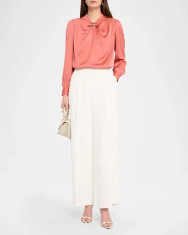 Elie Tahari Stretch-Silk Blouse | Thumbnail 2 Elie Tahari Stretch-Silk Blouse | Thumbnail 2