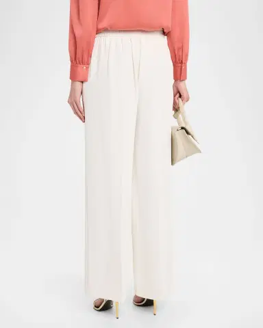 Elie Tahari The Clare Pleated Wide-Leg Pants | Thumbnail 3 Elie Tahari The Clare Pleated Wide-Leg Pants | Thumbnail 3