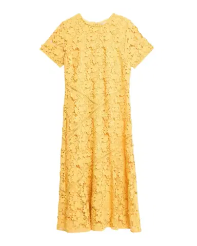 Elie Tahari The Marci Scalloped Floral Lace Midi Dress | Thumbnail 1 Elie Tahari The Marci Scalloped Floral Lace Midi Dress | Thumbnail 1