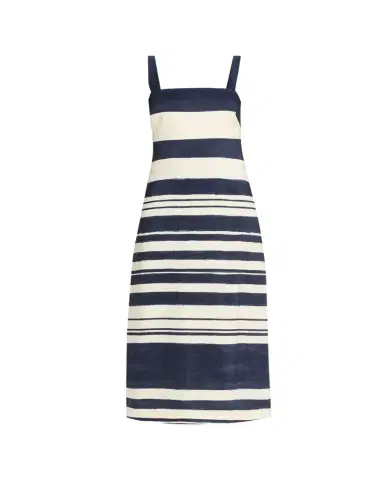 Veronica Beard Ella Stripe Linen Midi Dress | Thumbnail 1 Veronica Beard Ella Stripe Linen Midi Dress | Thumbnail 1