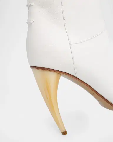 McQueen 105mm Horn Leather Knee-High Boots | Thumbnail 4 McQueen 105mm Horn Leather Knee-High Boots | Thumbnail 4