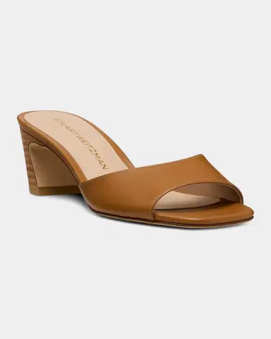 Stuart Weitzman 50mm Stassi Leather Mules | Thumbnail 3 Stuart Weitzman 50mm Stassi Leather Mules | Thumbnail 3