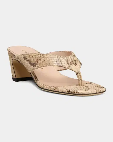 Stuart Weitzman 50mm Stassi Snake-Embossed Leather Thong Sandals | Thumbnail 4 Stuart Weitzman 50mm Stassi Snake-Embossed Leather Thong Sandals | Thumbnail 4
