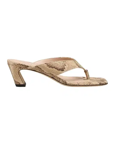 Stuart Weitzman 50mm Stassi Snake-Embossed Leather Thong Sandals | Thumbnail 1 Stuart Weitzman 50mm Stassi Snake-Embossed Leather Thong Sandals | Thumbnail 1