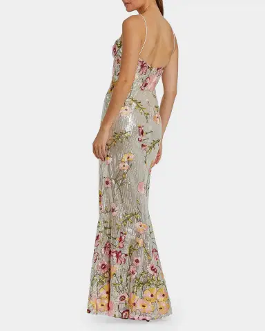 Mac Duggal Bustier Floral Appliqué Gown | Thumbnail 2 Mac Duggal Bustier Floral Appliqué Gown | Thumbnail 2