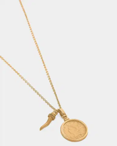 Dolce & Gabbana Coin Charm Necklace | Thumbnail 2 Dolce & Gabbana Coin Charm Necklace | Thumbnail 2