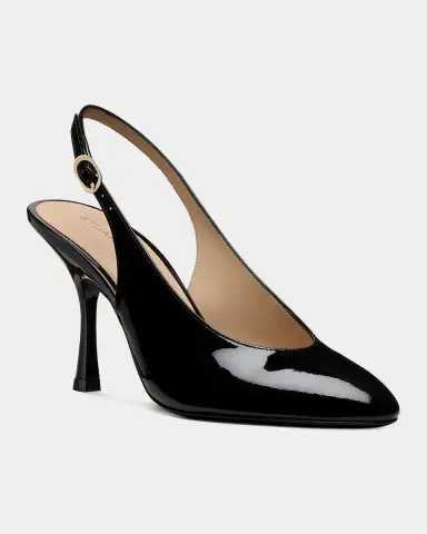 Stuart Weitzman 85mm Madison Patent Leather Slingback Pumps | Thumbnail 5 Stuart Weitzman 85mm Madison Patent Leather Slingback Pumps | Thumbnail 5