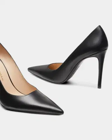 Stuart Weitzman 100mm Stuart Power Leather Pumps | Thumbnail 3 Stuart Weitzman 100mm Stuart Power Leather Pumps | Thumbnail 3