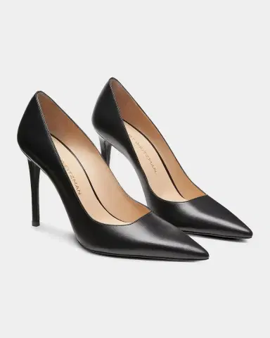 Stuart Weitzman 100mm Stuart Power Leather Pumps | Thumbnail 4 Stuart Weitzman 100mm Stuart Power Leather Pumps | Thumbnail 4