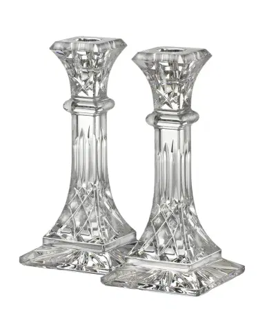 Waterford Crystal Medium Lismore Candlestick, Set of 2 | Thumbnail 1 Waterford Crystal Medium Lismore Candlestick, Set of 2 | Thumbnail 1