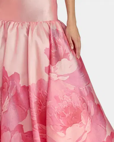 Mac Duggal Floral Mikado Strapless Gown | Thumbnail 2 Mac Duggal Floral Mikado Strapless Gown | Thumbnail 2