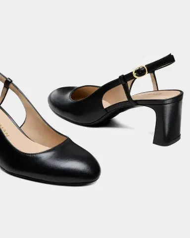 Stuart Weitzman 60mm Babette Leather Slingback Pumps | Thumbnail 3 Stuart Weitzman 60mm Babette Leather Slingback Pumps | Thumbnail 3