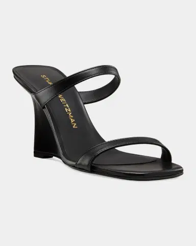 Stuart Weitzman 85mm Vinnie Leather Wedge Sandals | Thumbnail 4 Stuart Weitzman 85mm Vinnie Leather Wedge Sandals | Thumbnail 4