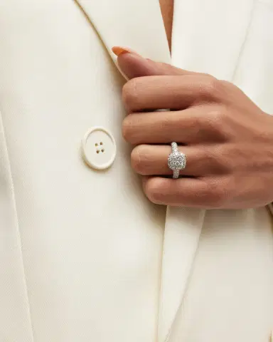 Pomellato Nudo Classic 18K White & Rose Gold Diamond Ring | Thumbnail 2 Pomellato Nudo Classic 18K White & Rose Gold Diamond Ring | Thumbnail 2