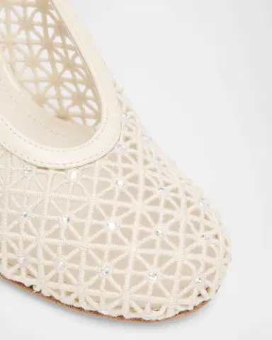 FERRAGAMO 95mm Sol Embellished Macrame Pumps | Thumbnail 2 FERRAGAMO 95mm Sol Embellished Macrame Pumps | Thumbnail 2