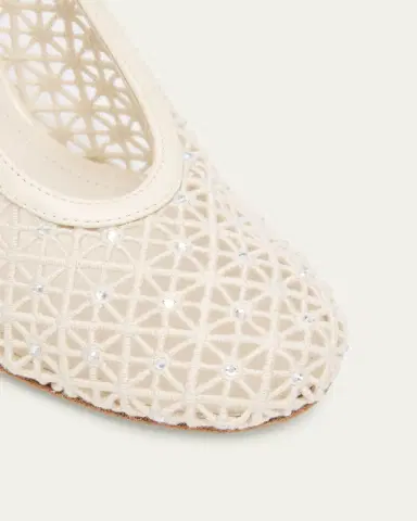 FERRAGAMO 95mm Sol Embellished Macrame Pumps | Thumbnail 6 FERRAGAMO 95mm Sol Embellished Macrame Pumps | Thumbnail 6