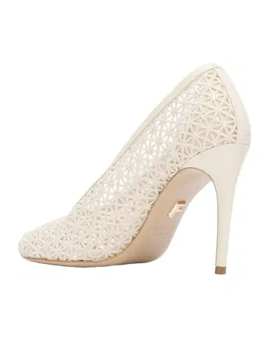 FERRAGAMO 95mm Sol Embellished Macrame Pumps | Thumbnail 1 FERRAGAMO 95mm Sol Embellished Macrame Pumps | Thumbnail 1