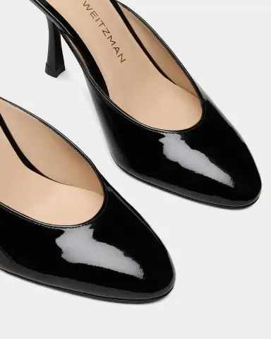Stuart Weitzman 8mm Madison Patent Leather Mules | Thumbnail 2 Stuart Weitzman 8mm Madison Patent Leather Mules | Thumbnail 2