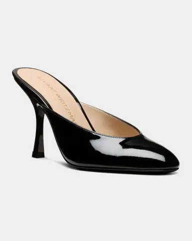 Stuart Weitzman 8mm Madison Patent Leather Mules | Thumbnail 3 Stuart Weitzman 8mm Madison Patent Leather Mules | Thumbnail 3