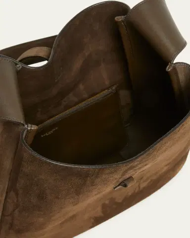 Saint Laurent Le 5 à 7 Large Shoulder Bag in Suede | Thumbnail 5 Saint Laurent Le 5 à 7 Large Shoulder Bag in Suede | Thumbnail 5