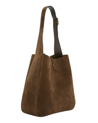 Saint Laurent Le 5 à 7 Large Shoulder Bag in Suede | Thumbnail 1 Saint Laurent Le 5 à 7 Large Shoulder Bag in Suede | Thumbnail 1